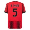 Officiële Voetbalshirt AC Milan B. Toure 5 Thuis 2023-24 - Heren